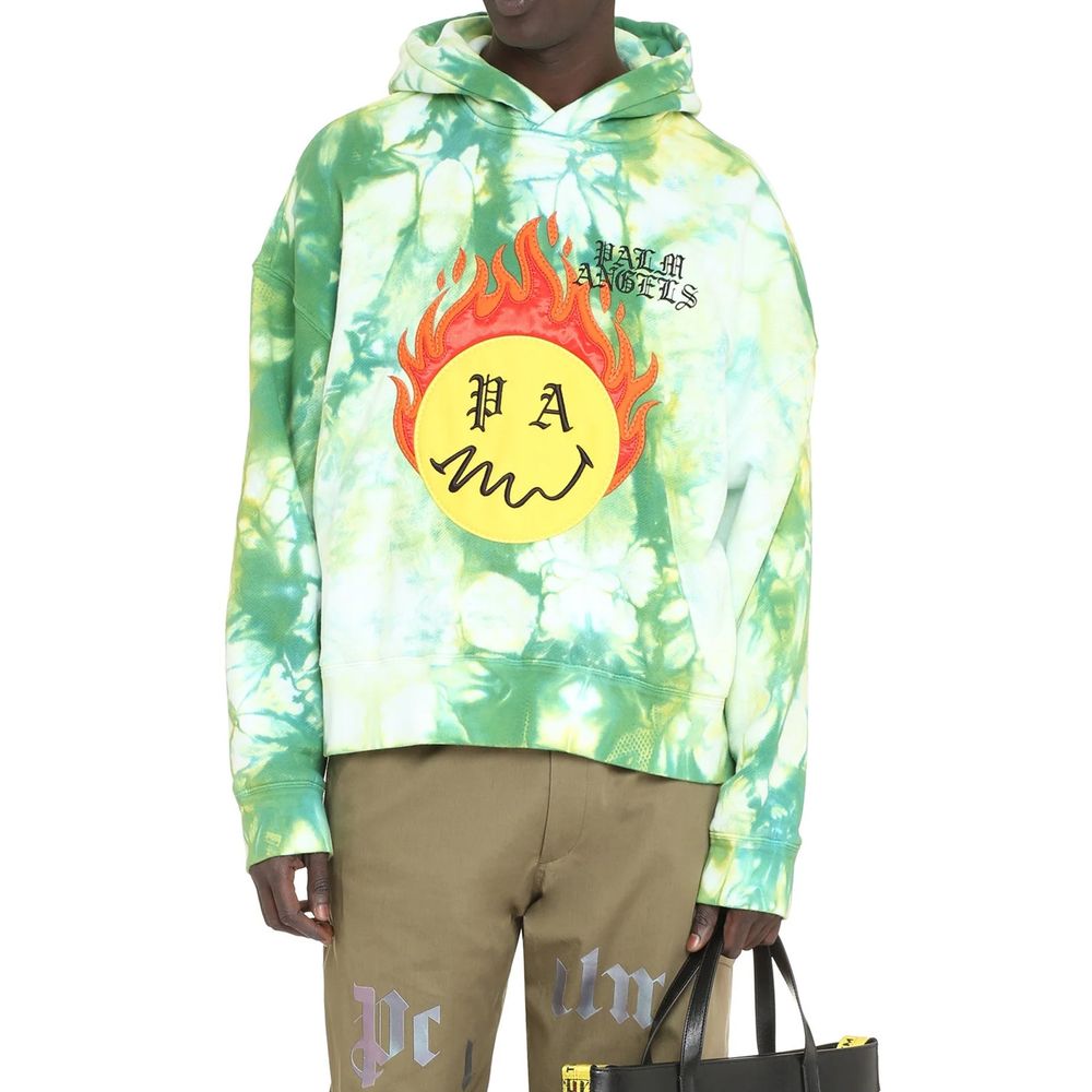 Palm Angels Two-Tone Cotton Sweatshirt-2