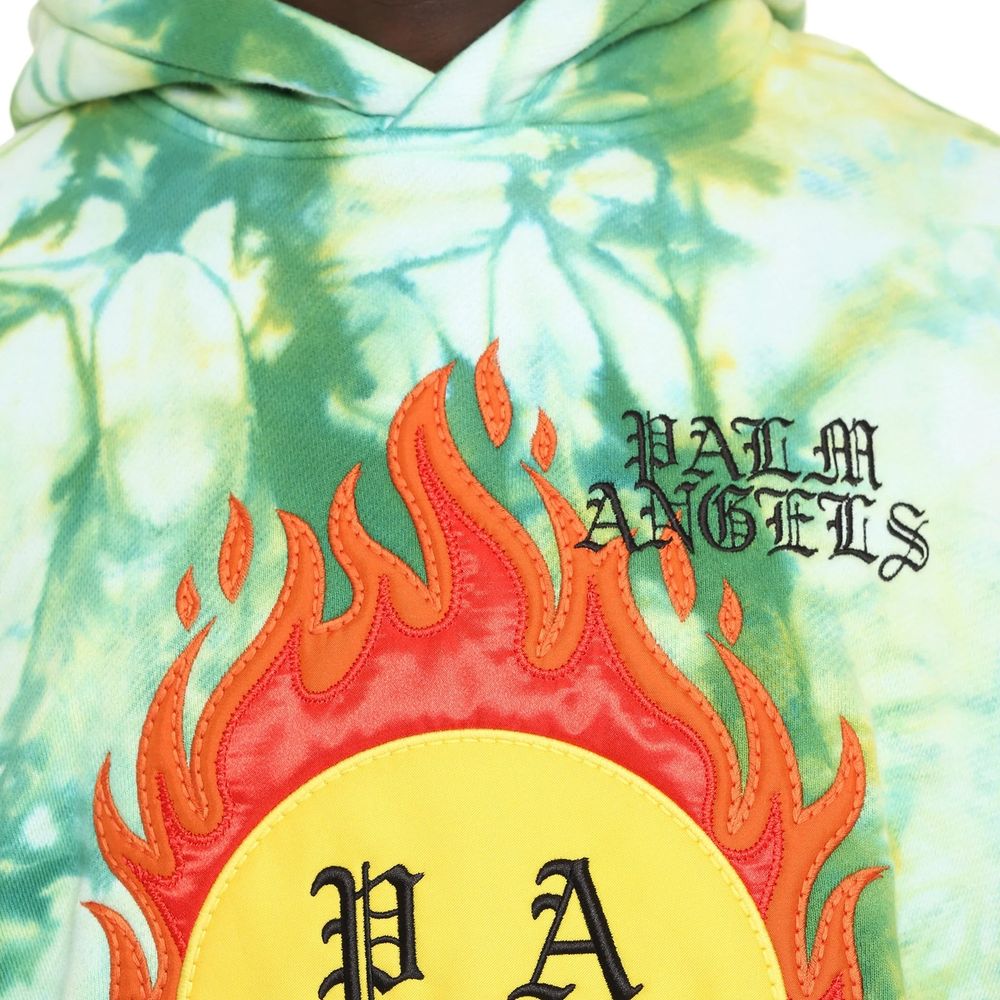 Palm Angels Two-Tone Cotton Sweatshirt-4