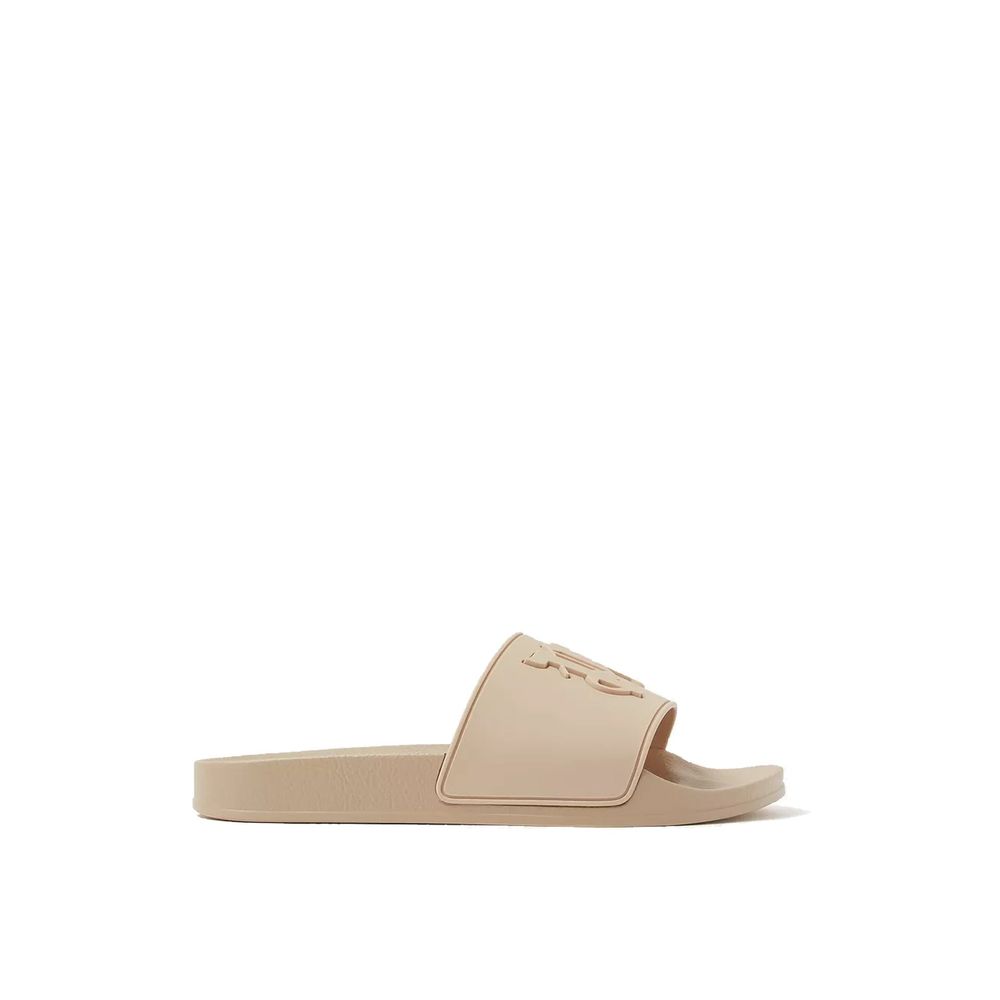 Palm Angels Beige Rubber Slides