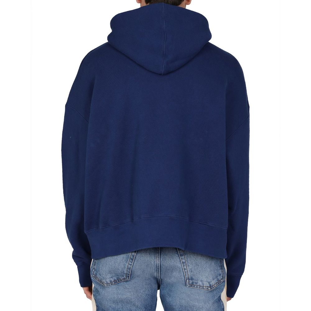 Palm Angels Blue Cotton Sweatshirt-3
