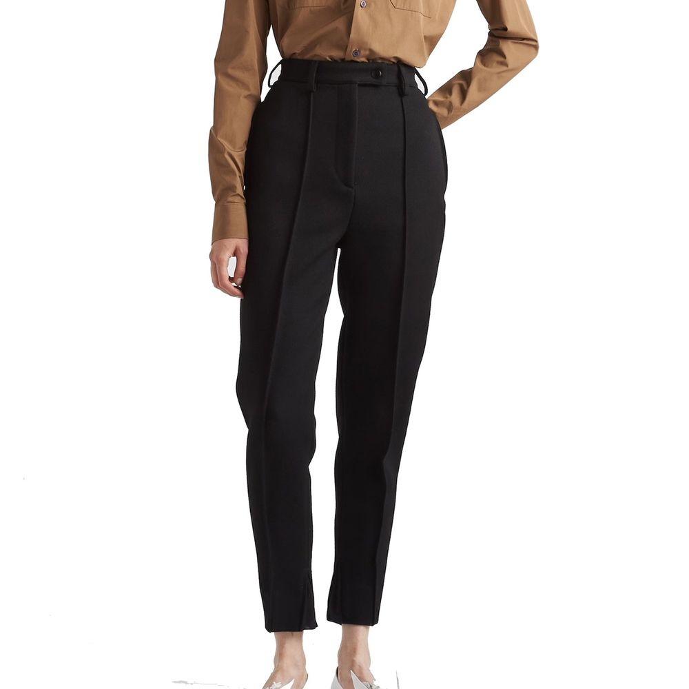 Prada Schwarze Hose aus reiner Schurwolle-2
