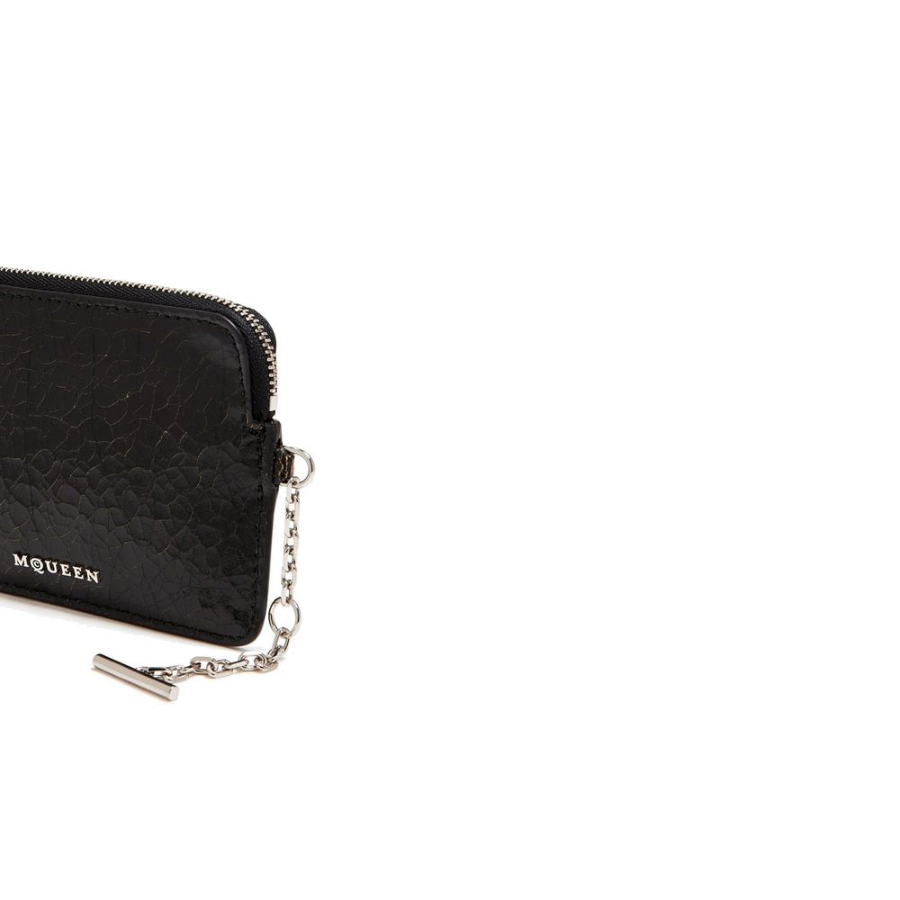 Alexander McQueen Black Calfskin Clutch-4