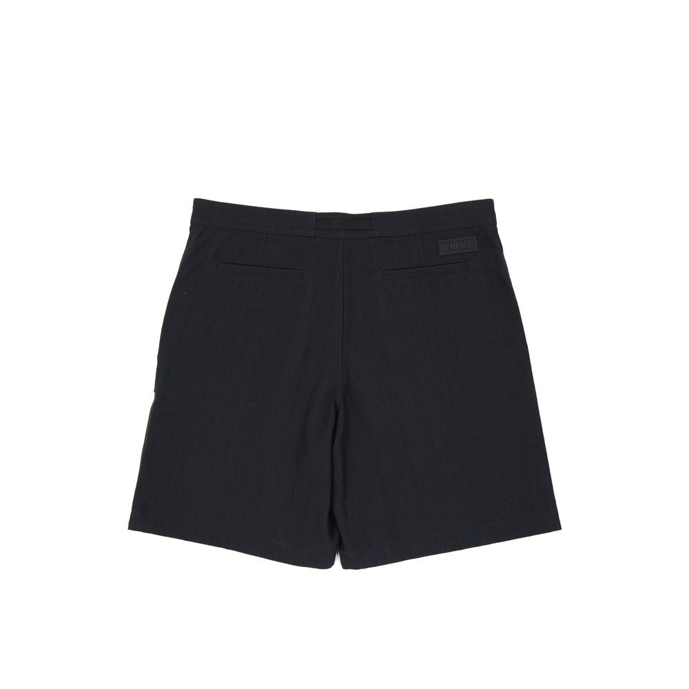 Dior Black Cotton Bermuda Shorts-2