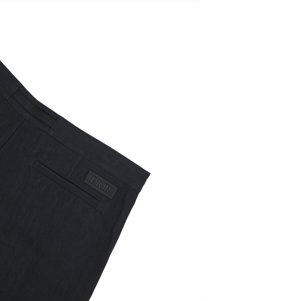 Dior Black Cotton Bermuda Shorts-4