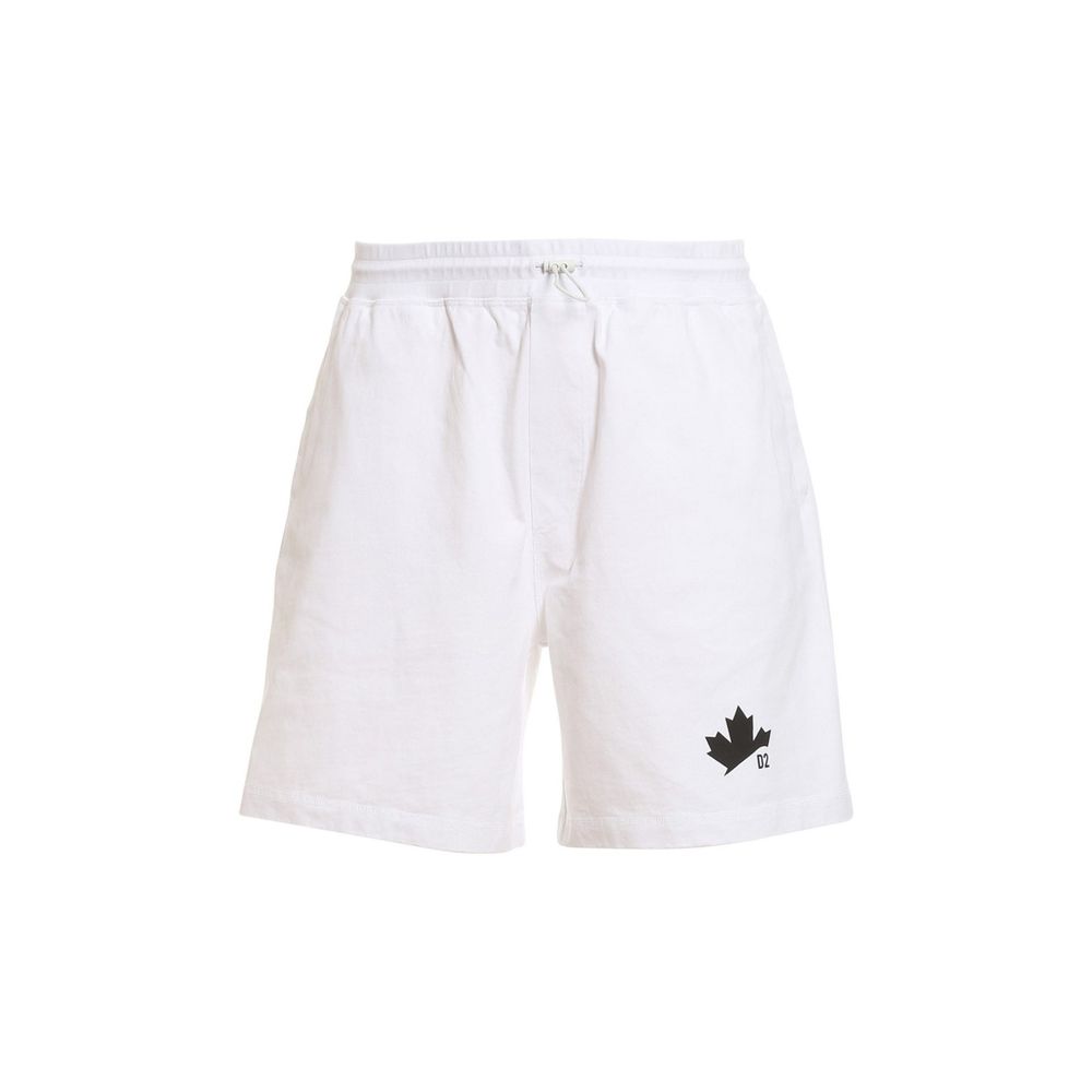 Dsquared² Weiße Baumwollshorts-1