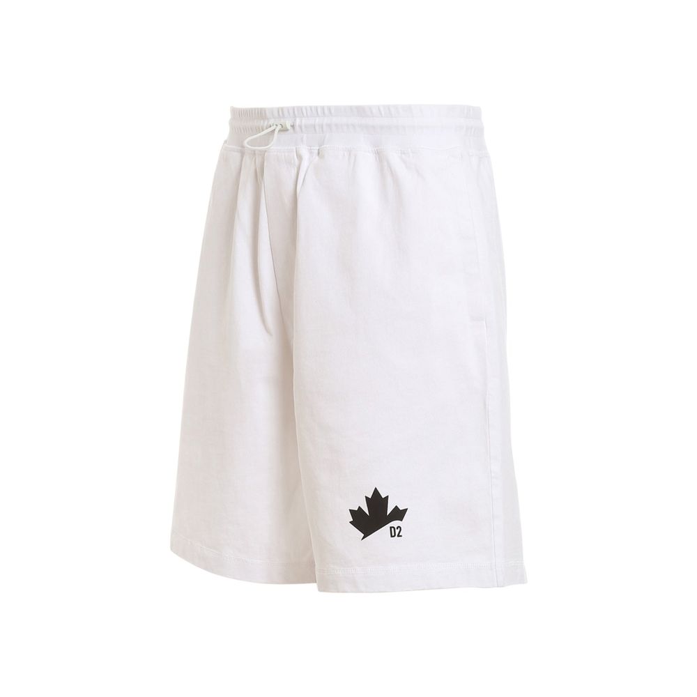 Dsquared² Weiße Baumwollshorts-3