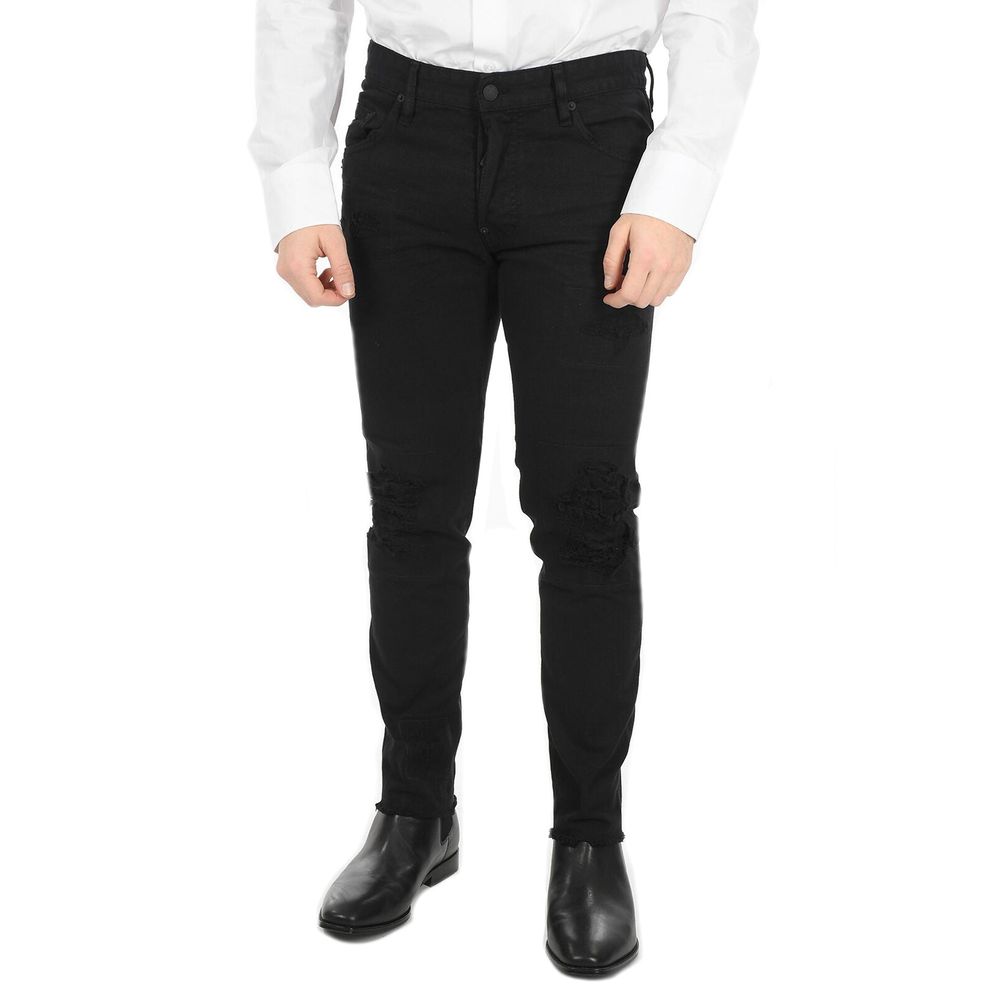 Dsquared² Schwarze Skinny Jeans aus Baumwolle-2
