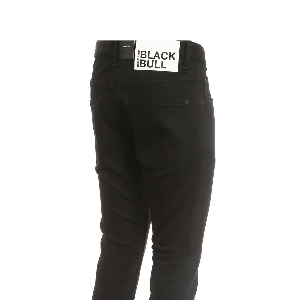 Dsquared² Black Cotton Skinny Jeans-3