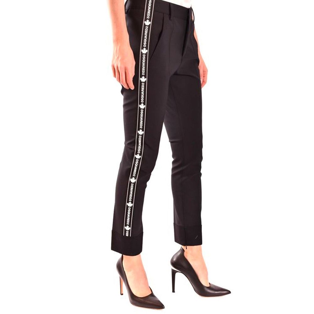 Dsquared² Black Wool Trousers-3