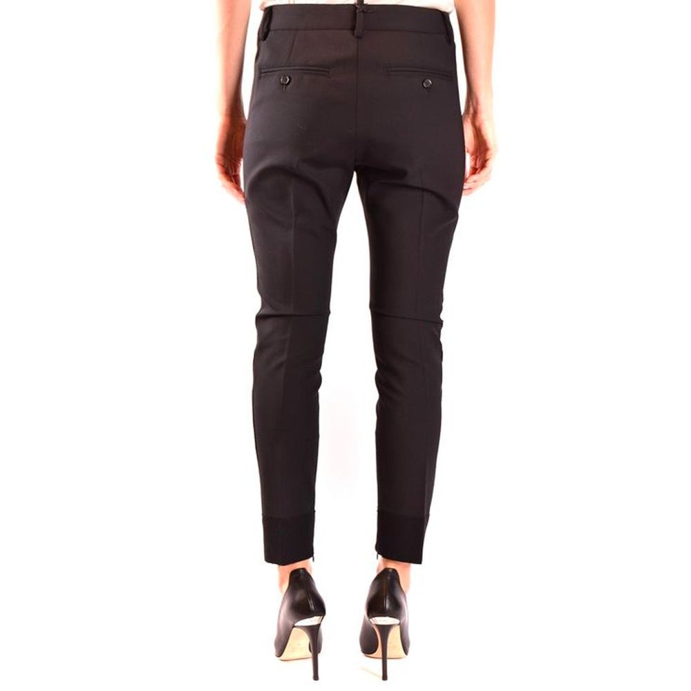 Dsquared² Black Wool Trousers-4