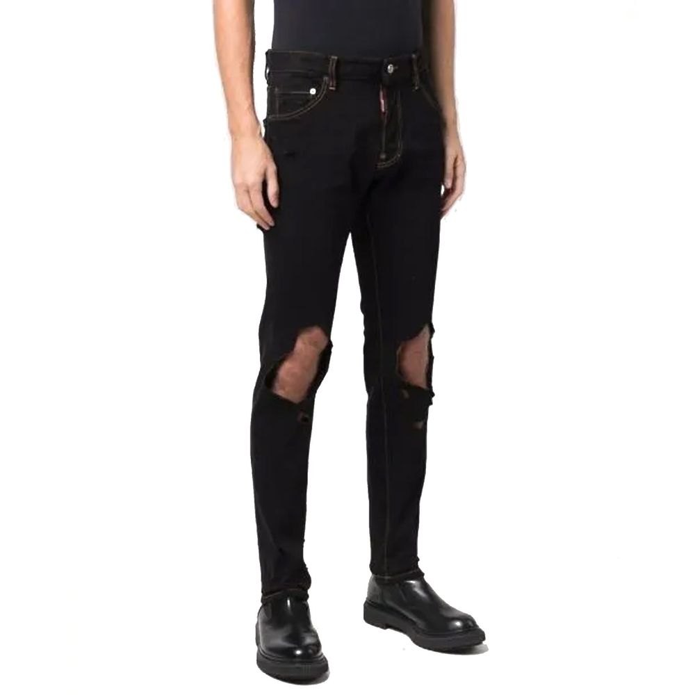Dsquared² Black Cotton Jeans Denim-2