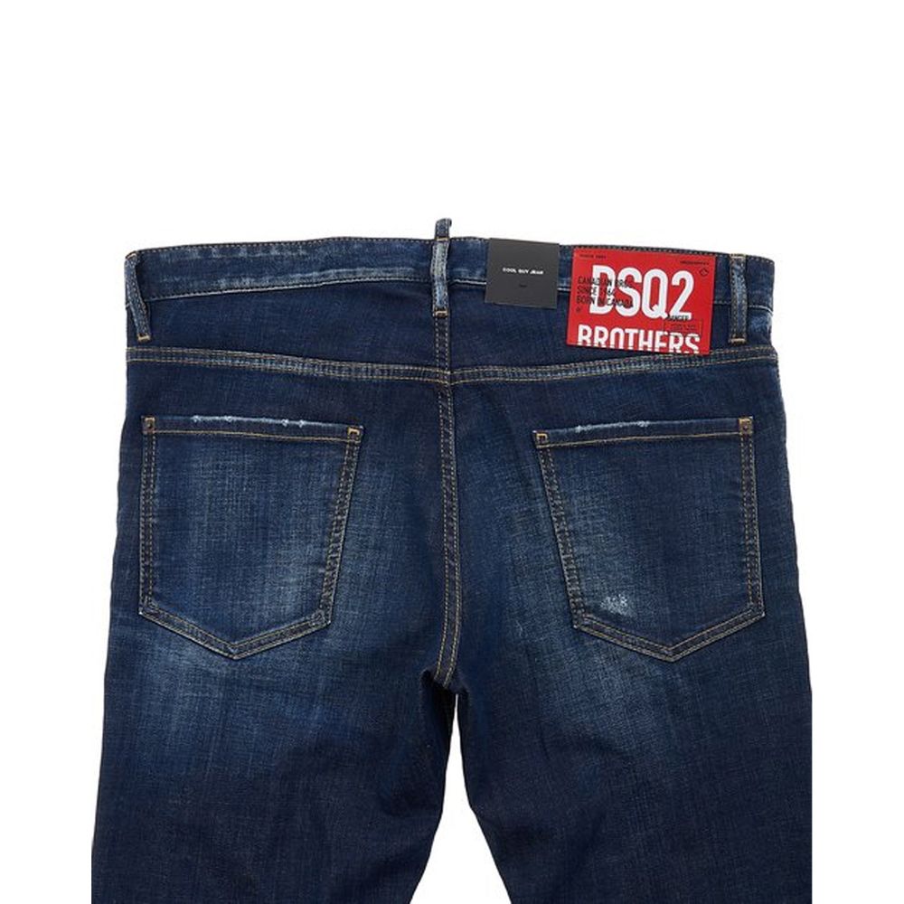 Dsquared² Blaue Baumwoll-Skinny-Jeans-3