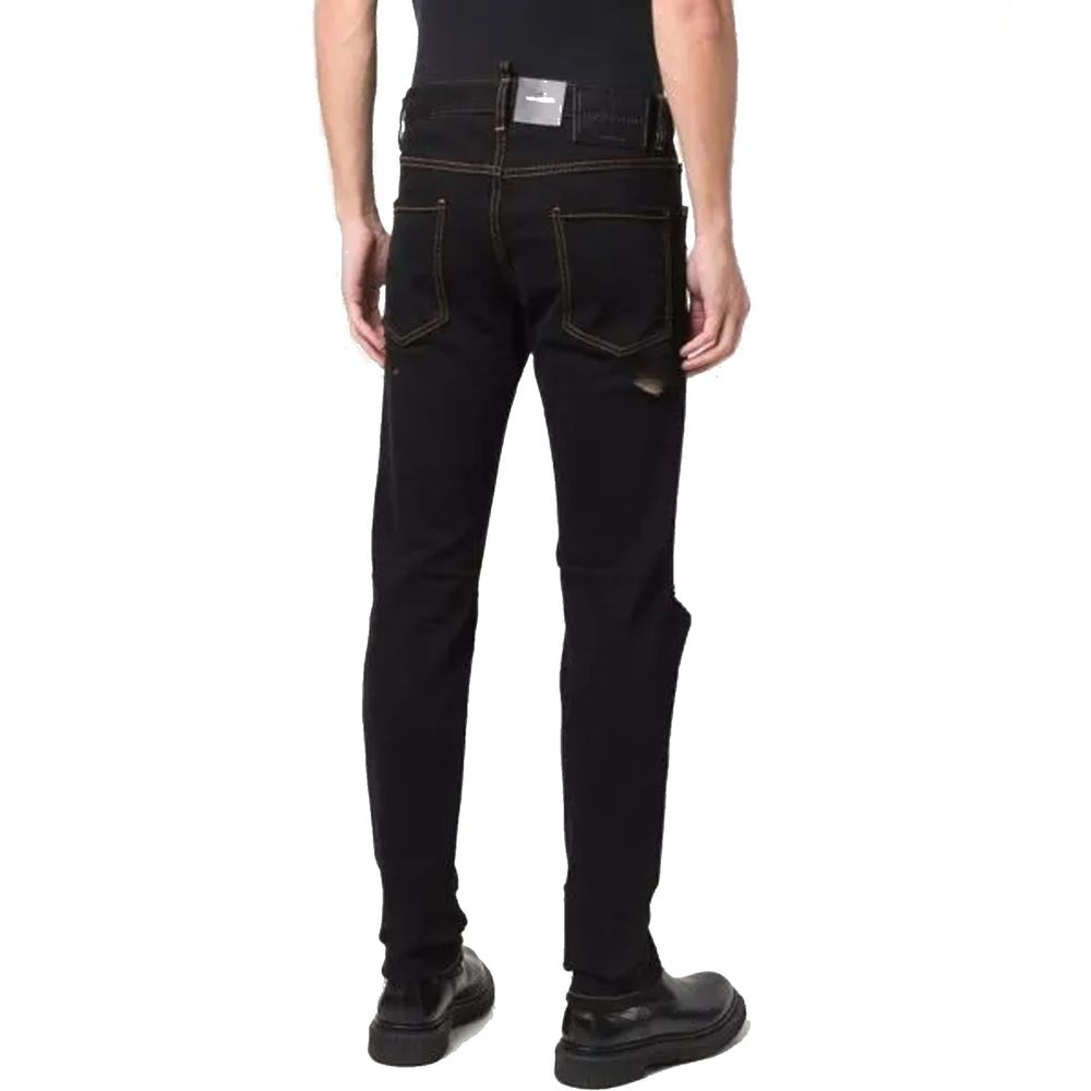Dsquared² Black Cotton Jeans Denim-3