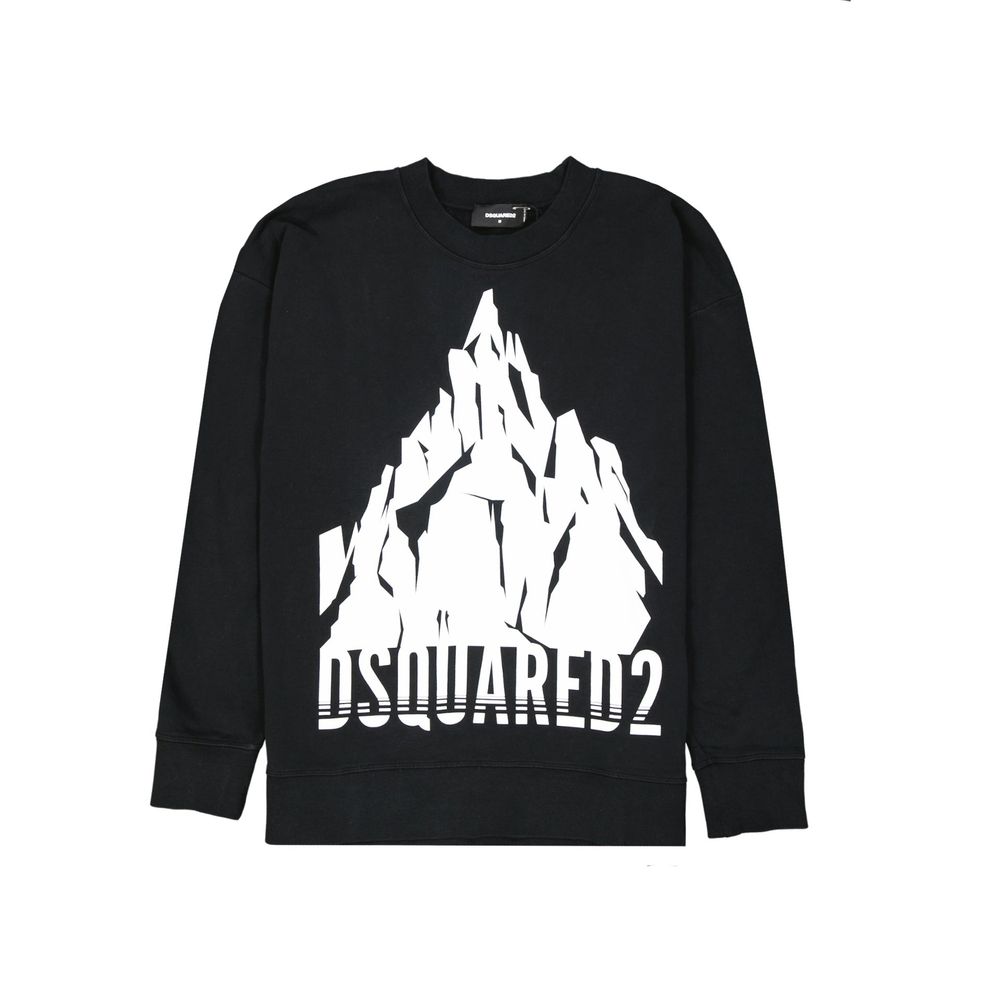 Dsquared² Schwarzer Baumwoll-Sweatshirt-1
