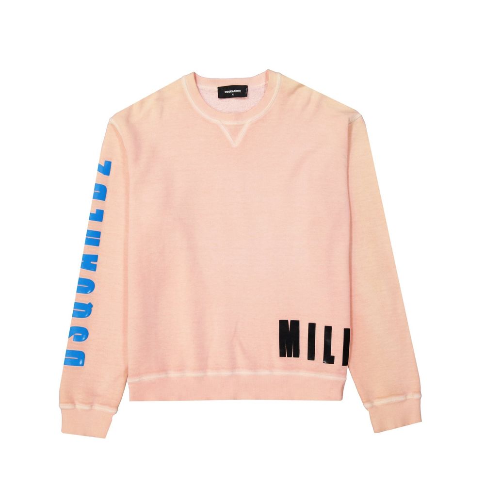 Dsquared² Orangefarbener Baumwollpullover-1