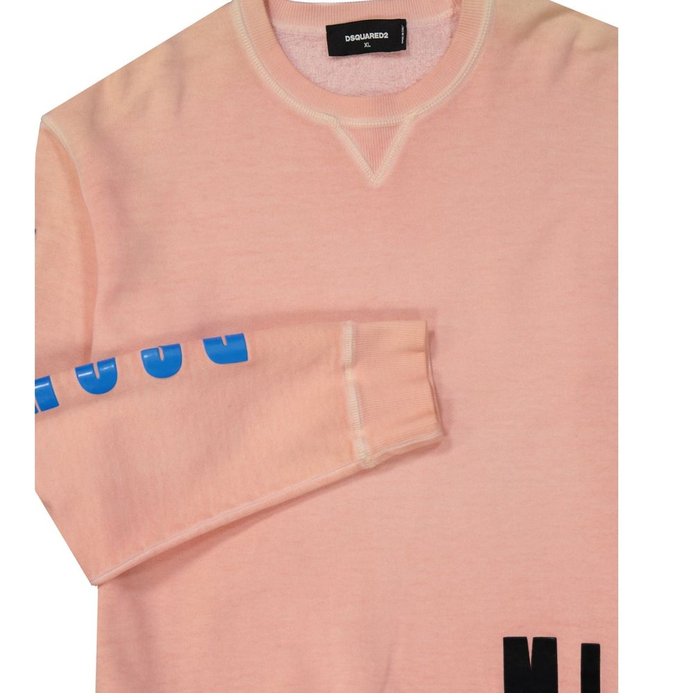 Dsquared² Orangefarbener Baumwollpullover-3