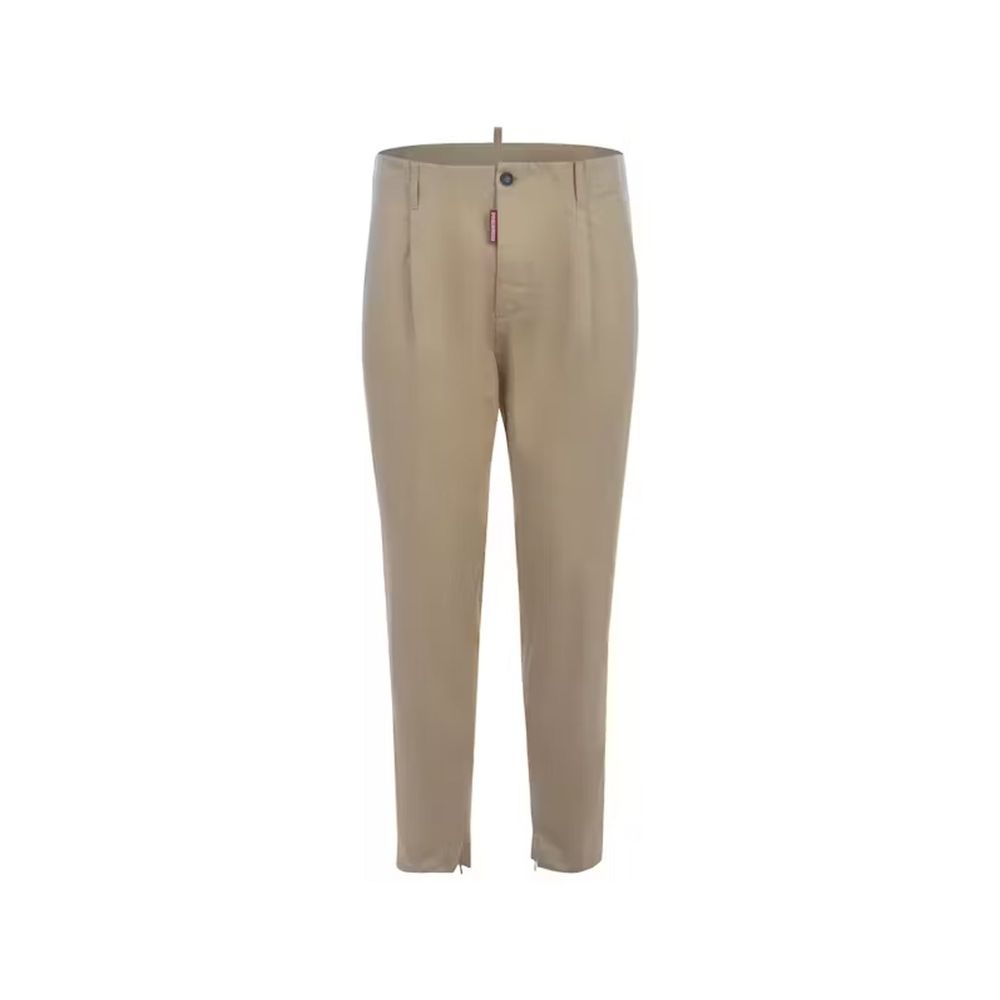 Dsquared² Beige Cotton Chino Trousers