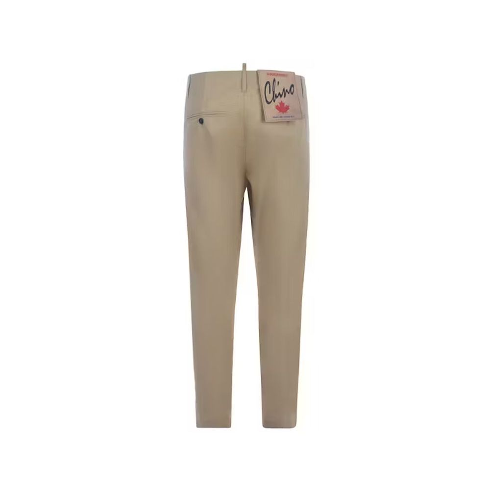 Dsquared² Beige Cotton Chino Trousers-2
