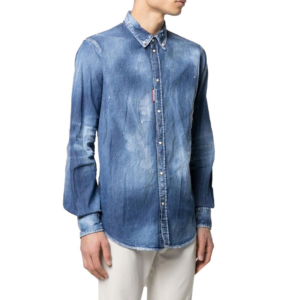 Dsquared² Blue Denim Shirt-2