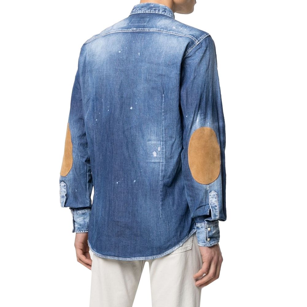 Dsquared² Blue Denim Shirt-3