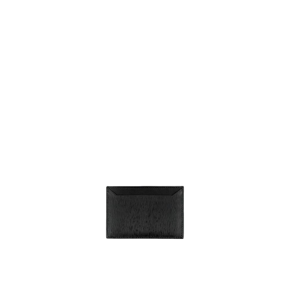 Prada Black Calfskin Leather Wallet-3