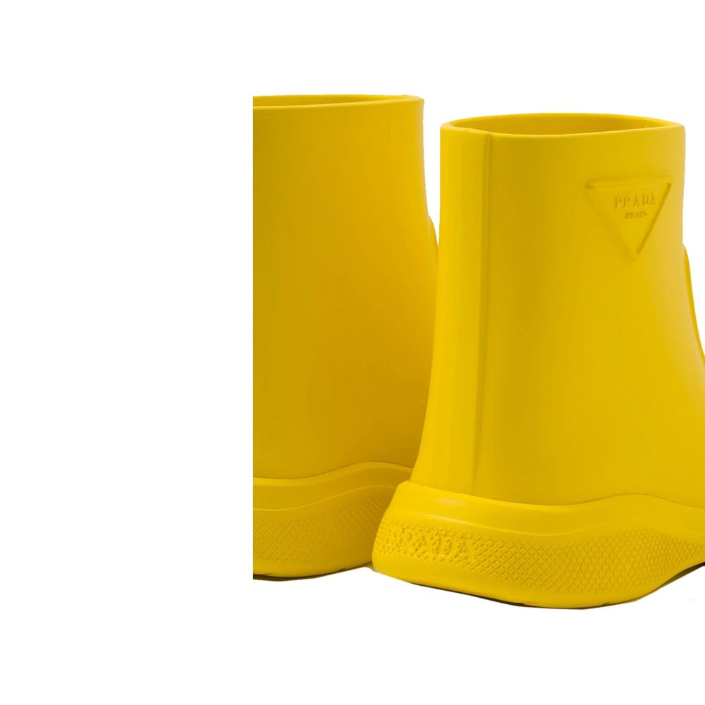 Prada Gummistiefel in Bicolor-Optik-4