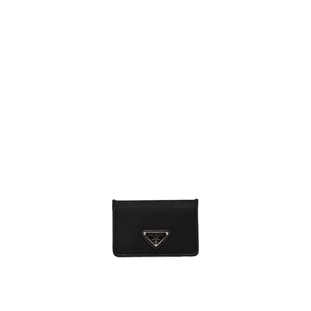 Prada Schwarzer Kartenhalter aus Nylon-1