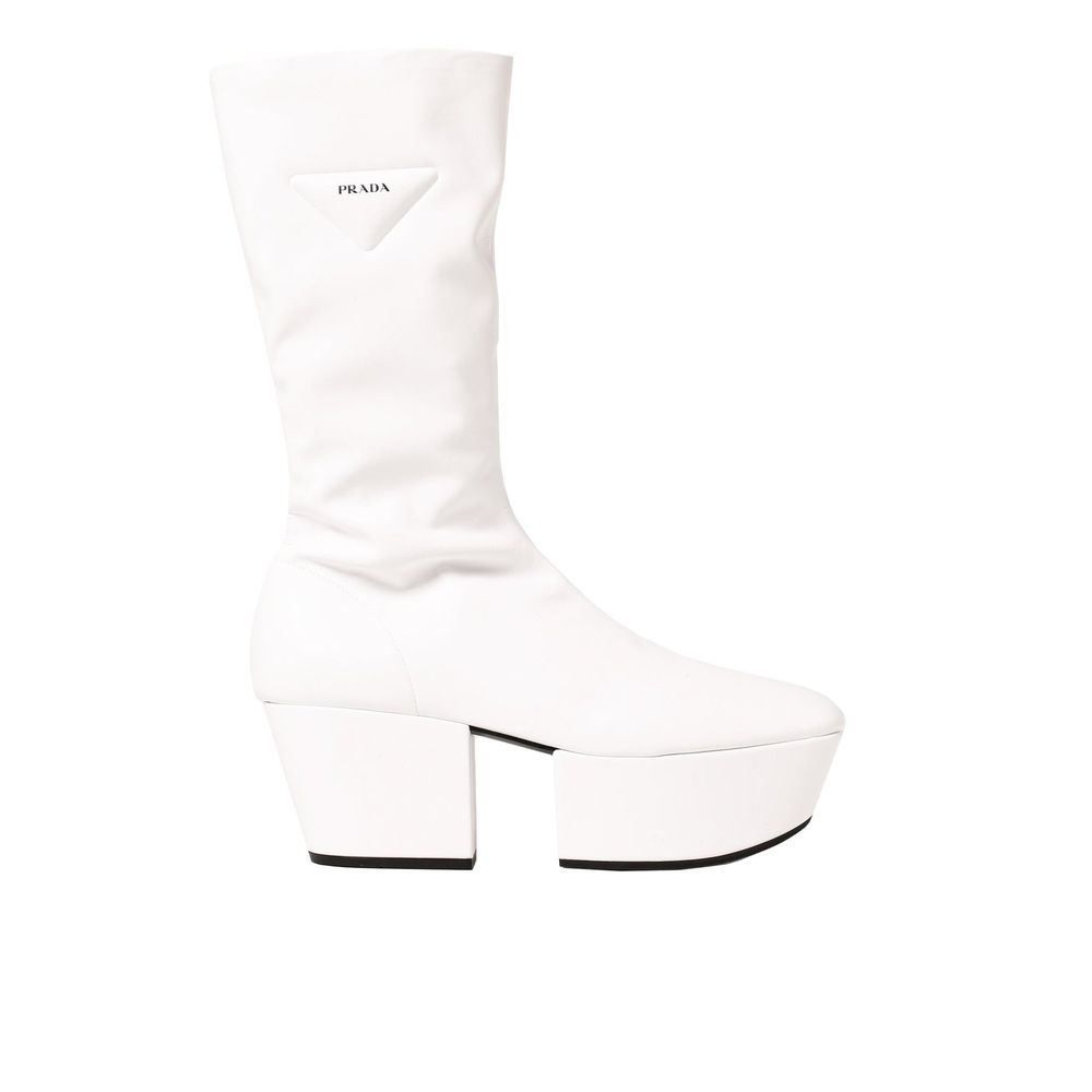 Prada White Polyethylene Boots-1