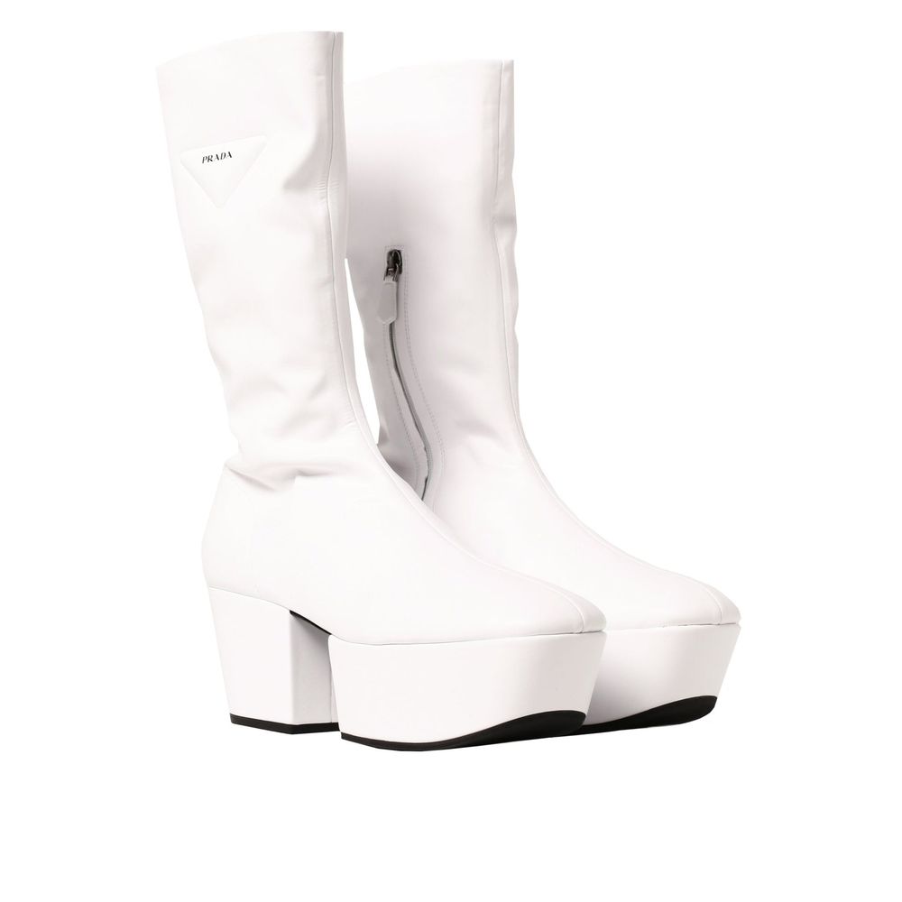Prada White Polyethylene Boots-2