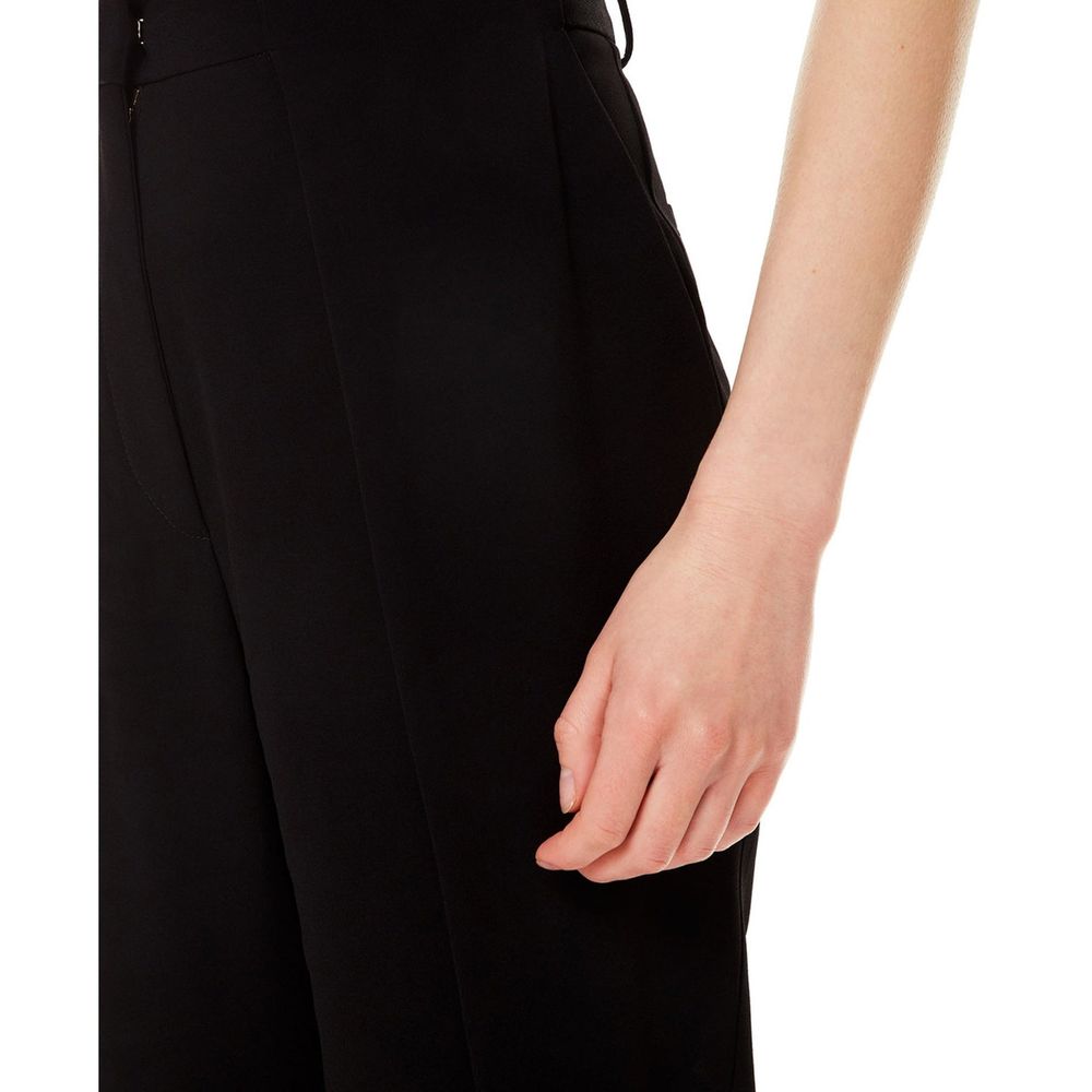 Balmain Black viscose leisure trousers-4