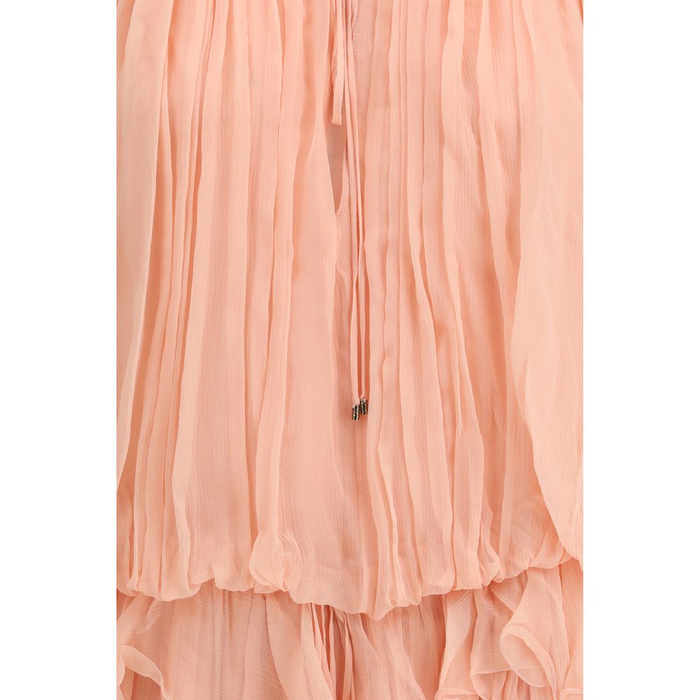 Chloé Mehrfarbiges Seiden-Freizeitkleid-3
