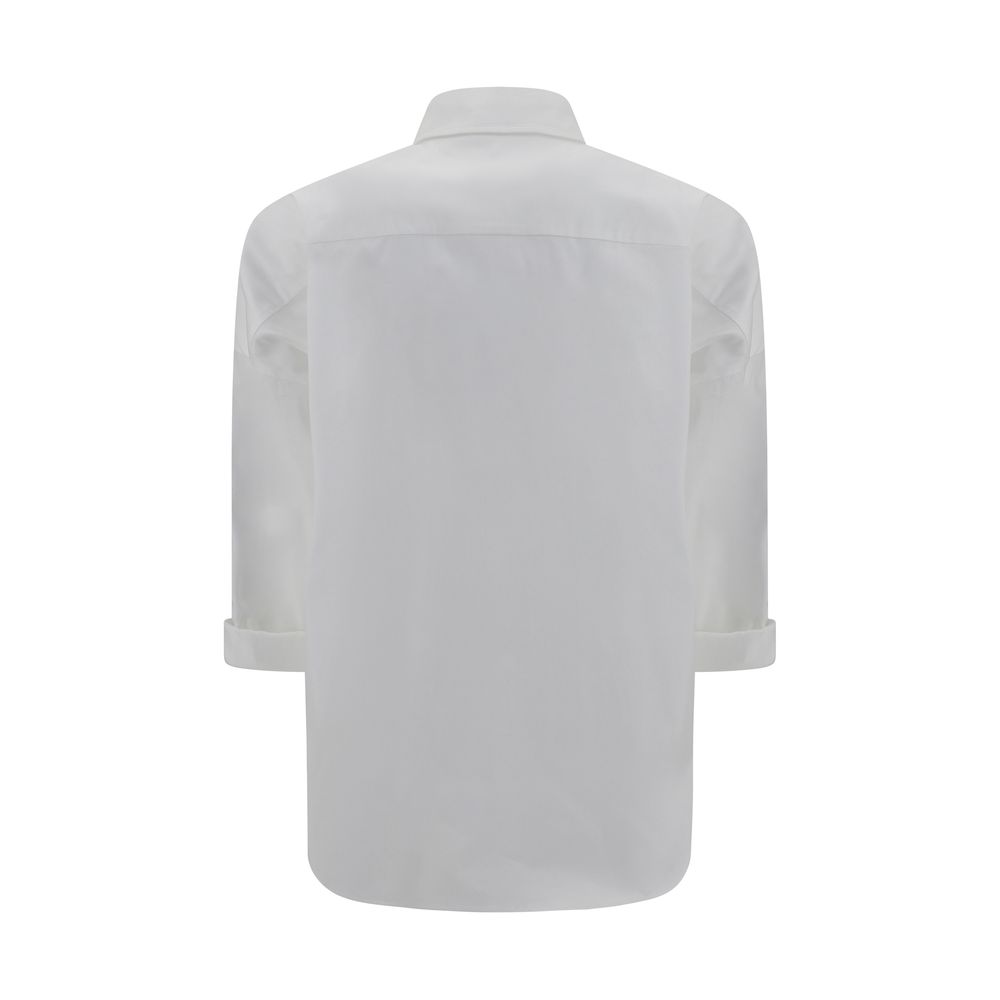 Brunello Cucinelli White Cotton Shirt-2