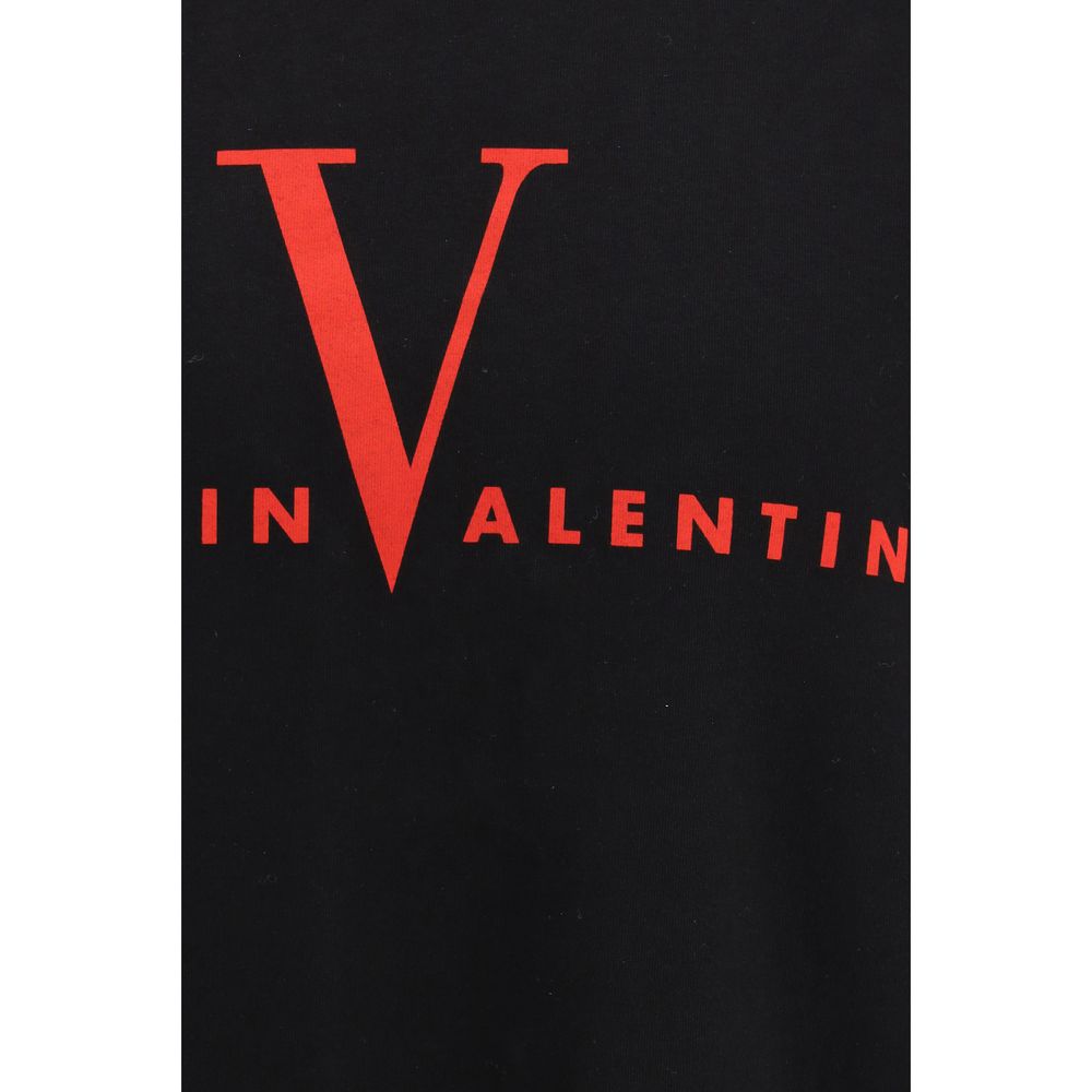 Valentino Schwarzes Baumwoll-T-Shirt-3