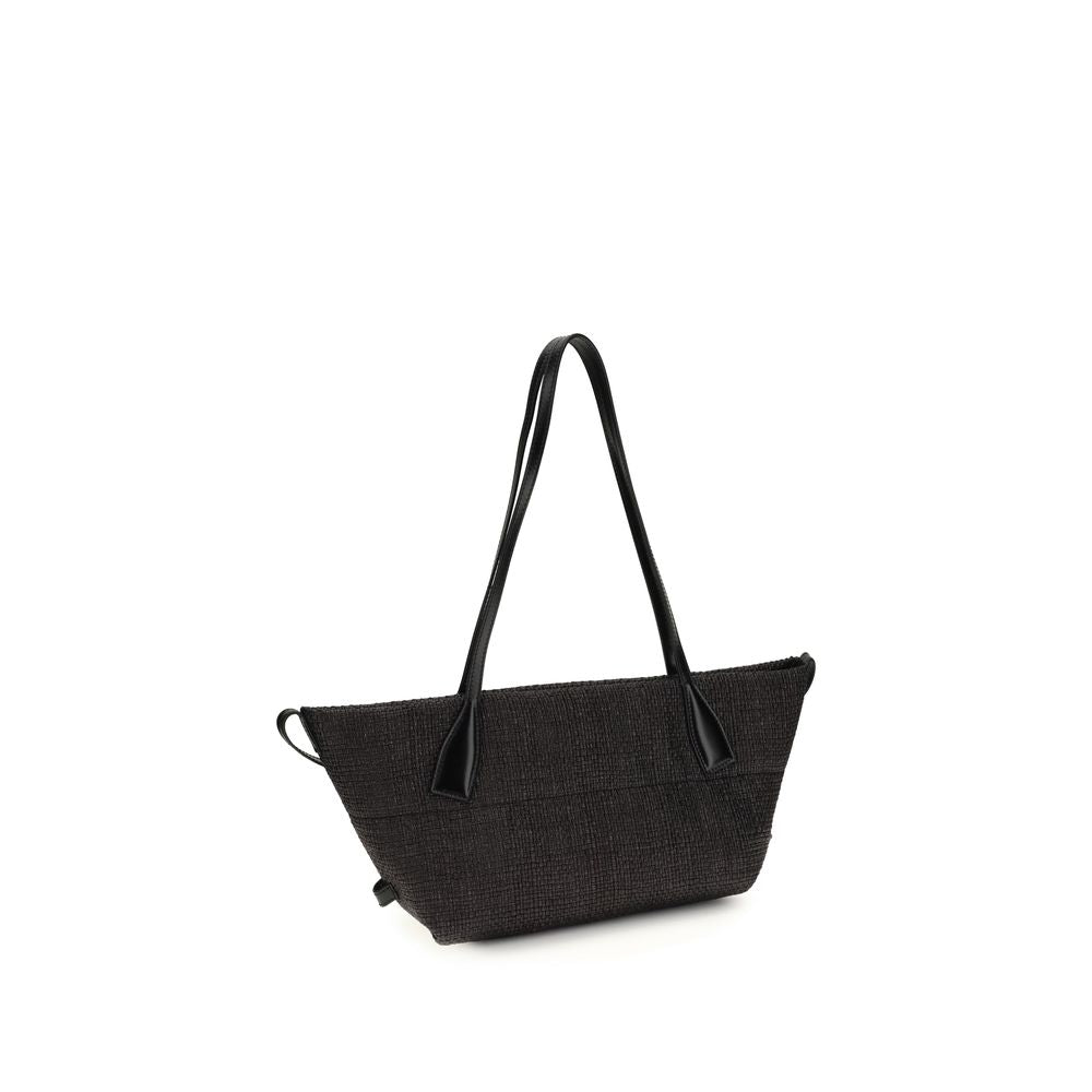 Balmain Black Raffia Shoulder Bag-3