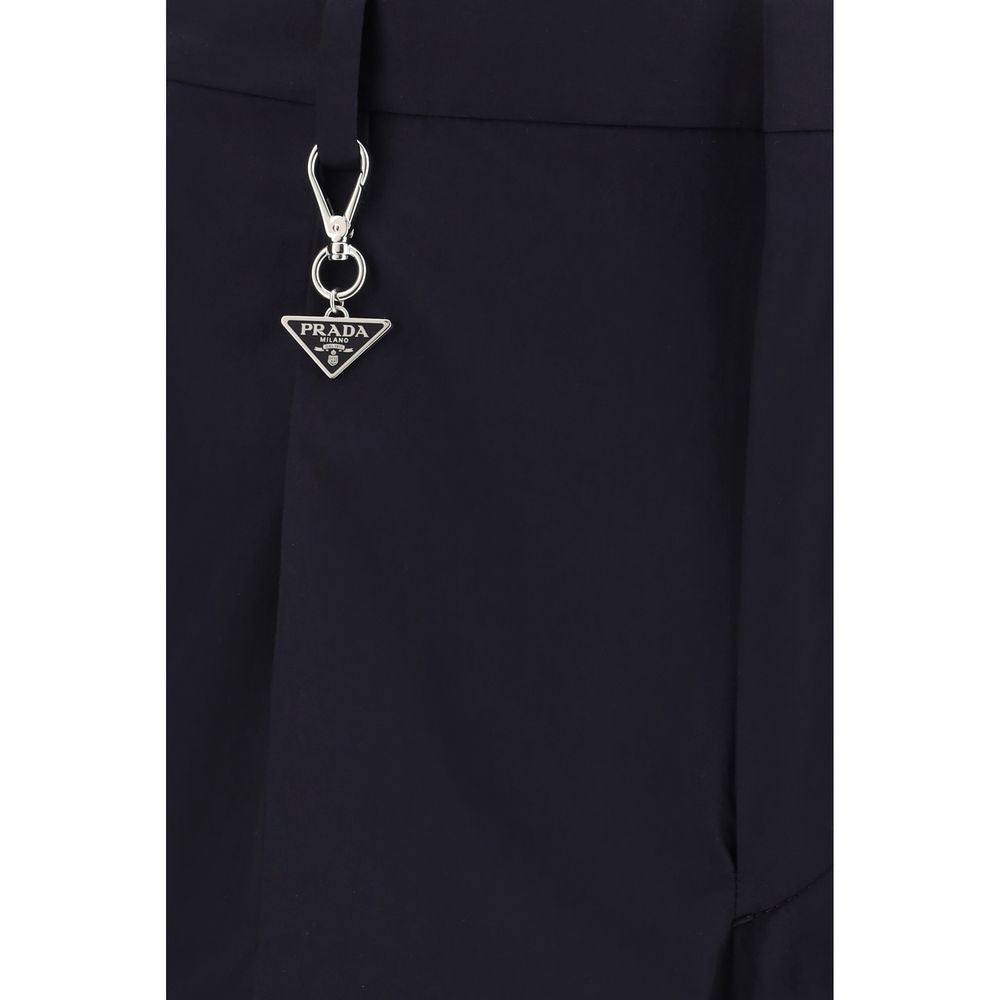 Prada Blaue Baumwoll-Freizeithose-3