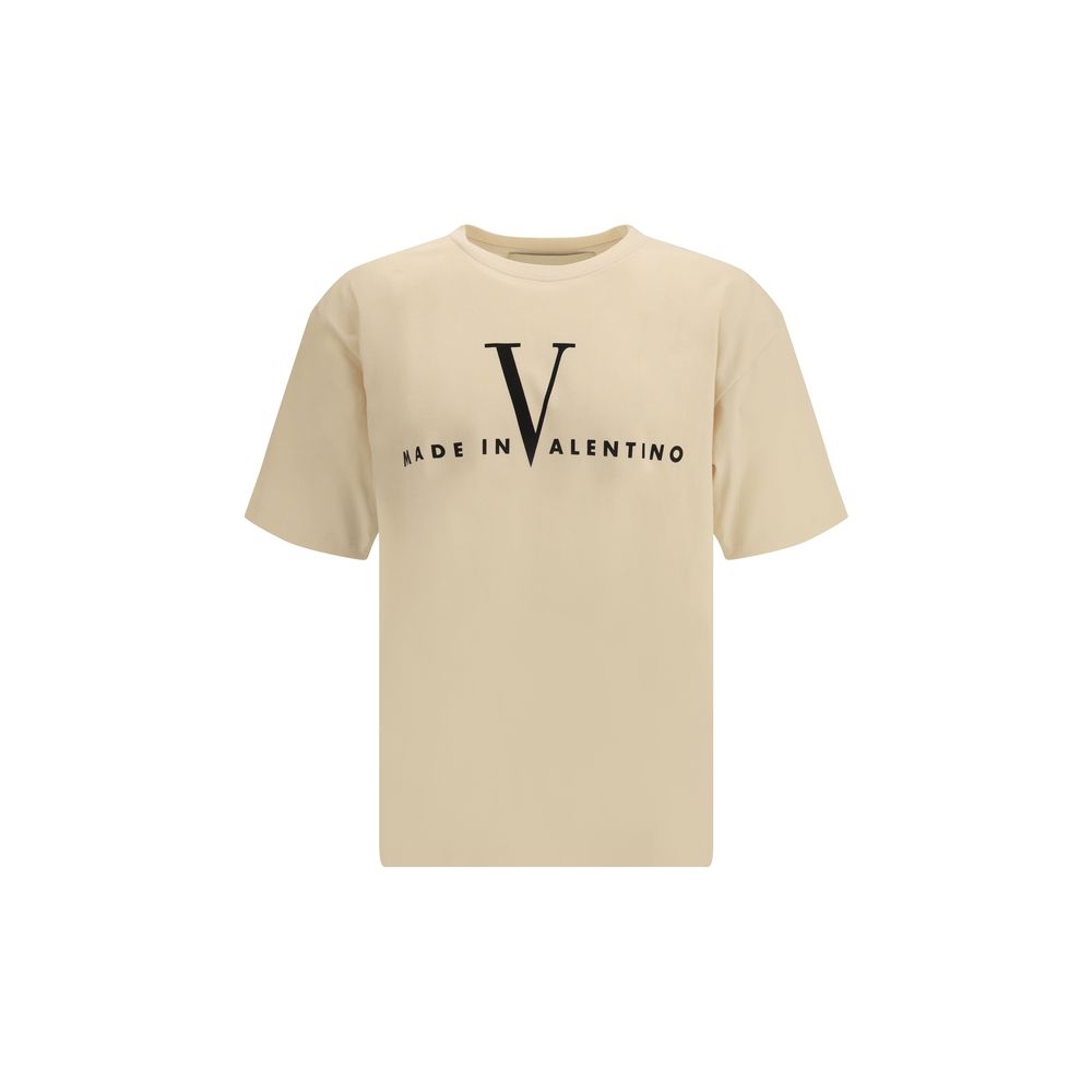 Valentino Beiges Baumwoll-T-Shirt-1