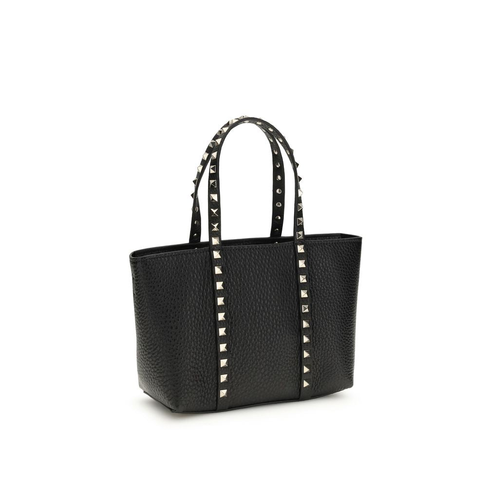 Valentino Garavani Black Bos Taurus Calfskin Shoulder Bag-3