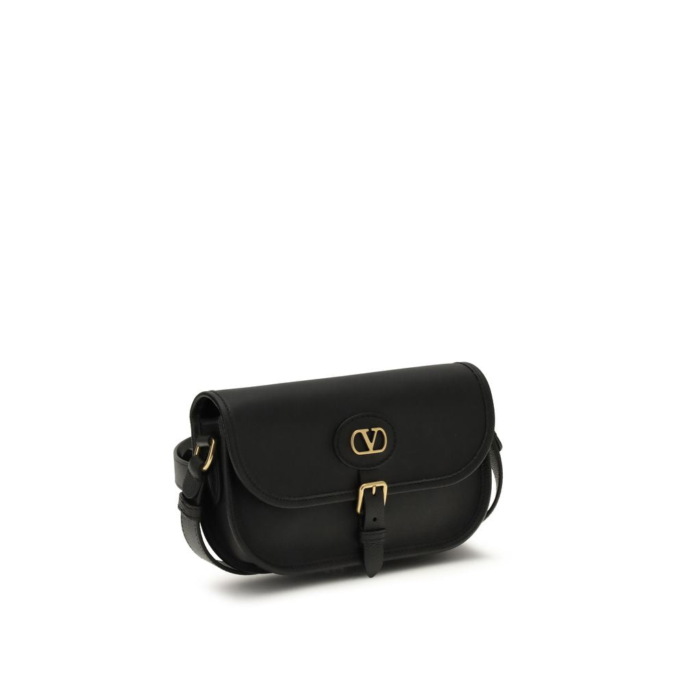 Valentino Garavani Black Calfskin Bos Taurus Shoulder Bag-2