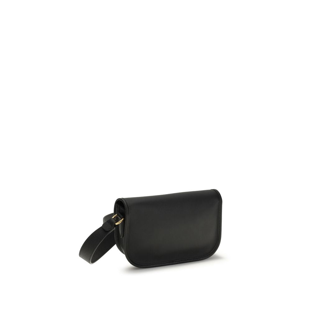 Valentino Garavani Black Calfskin Bos Taurus Shoulder Bag-3