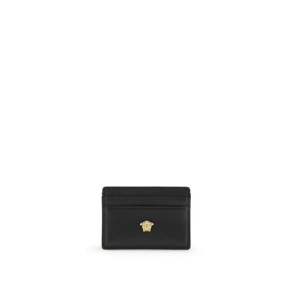 Versace Black Calfskin Bos Taurus Wallet