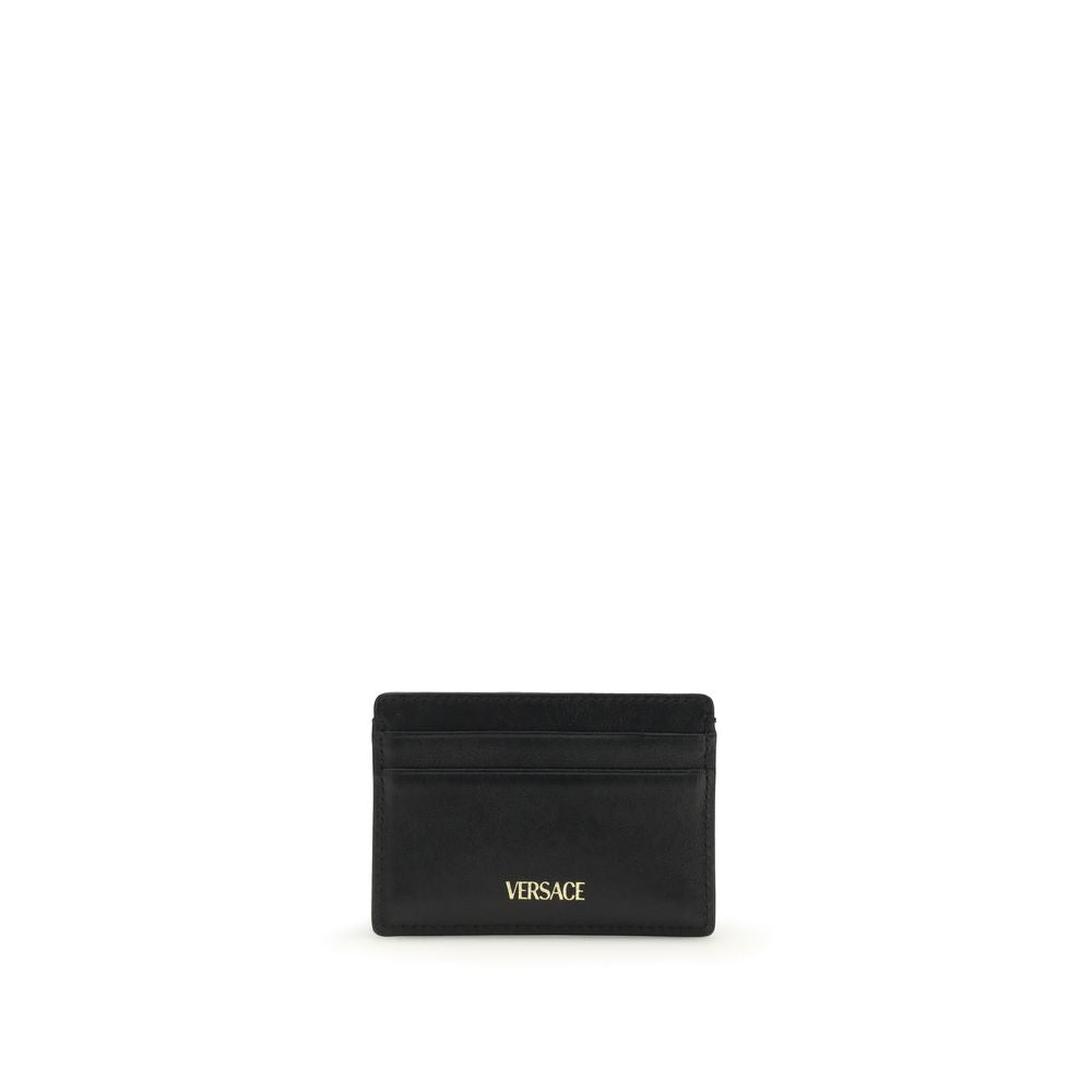 Versace Black Calfskin Bos Taurus Wallet-2
