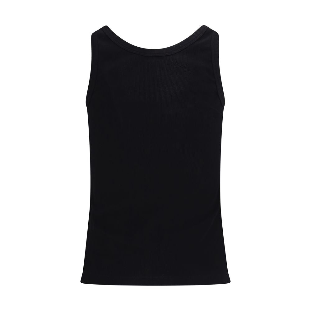 Versace Schwarze Baumwoll-Tanktops-2