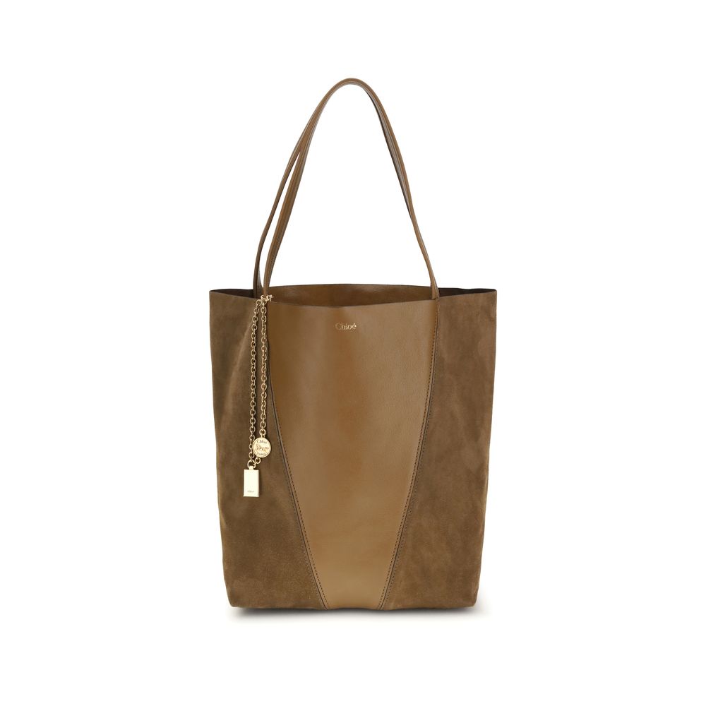 Chloé Beige Calfskin Bos Taurus Shoulder Bag-1