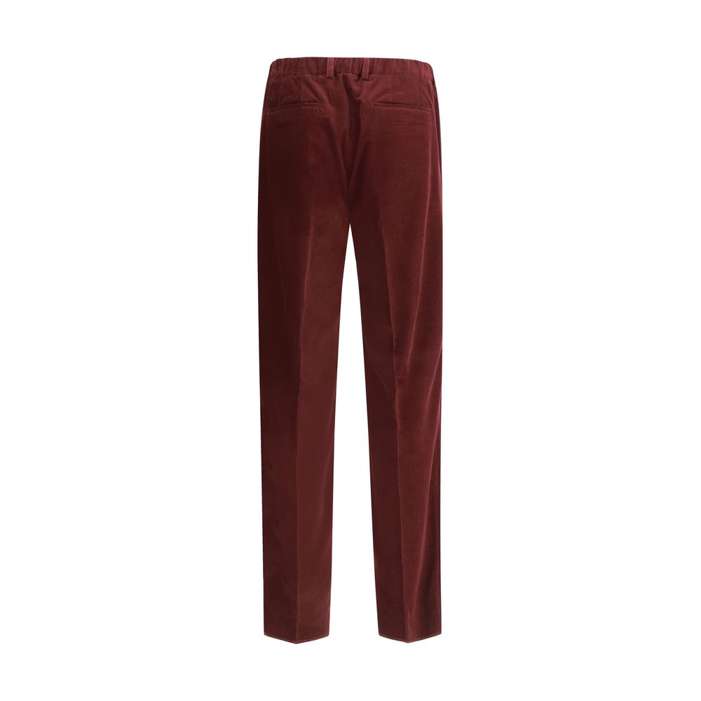 Fendi Bordeaux cotton trousers-2