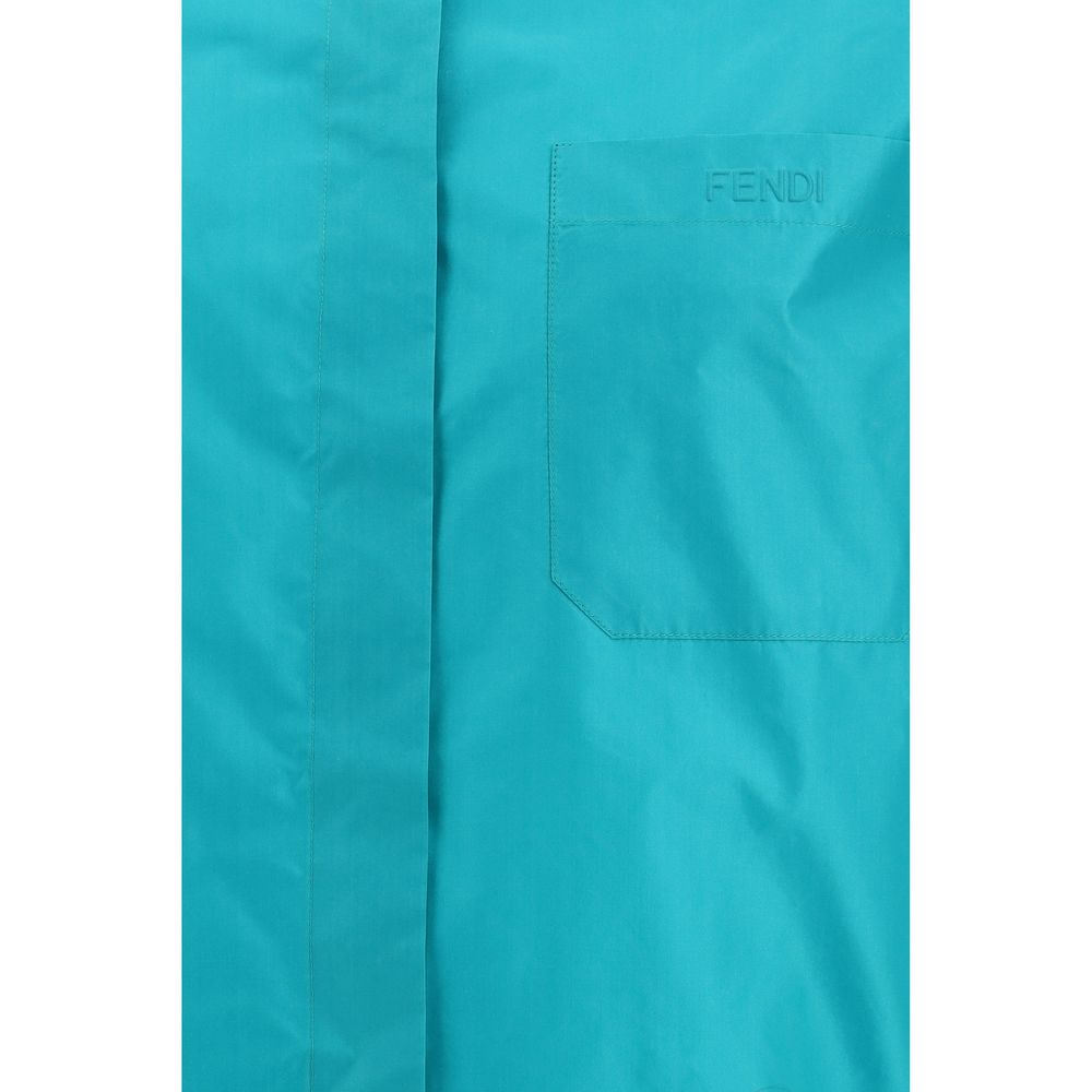 Fendi Blue Silk Shirt-3