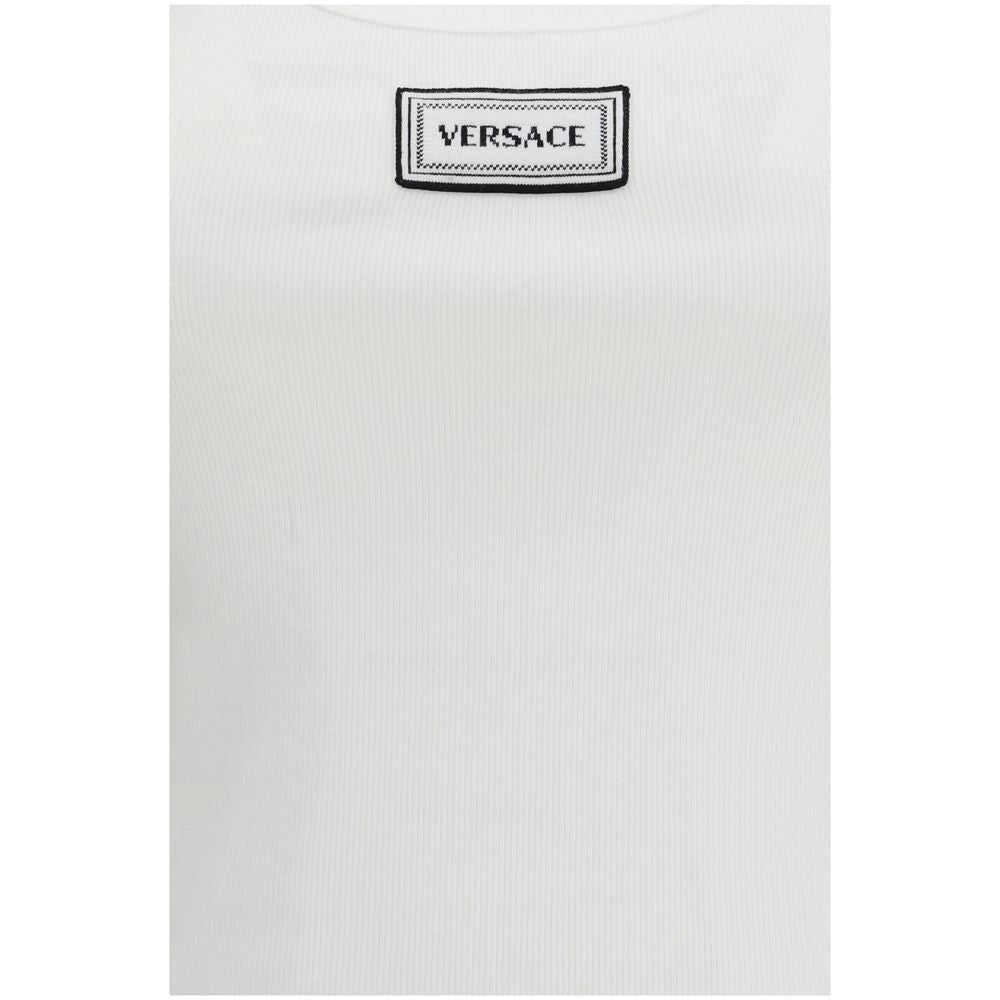 Versace Weiße Baumwoll-Tanktops-3