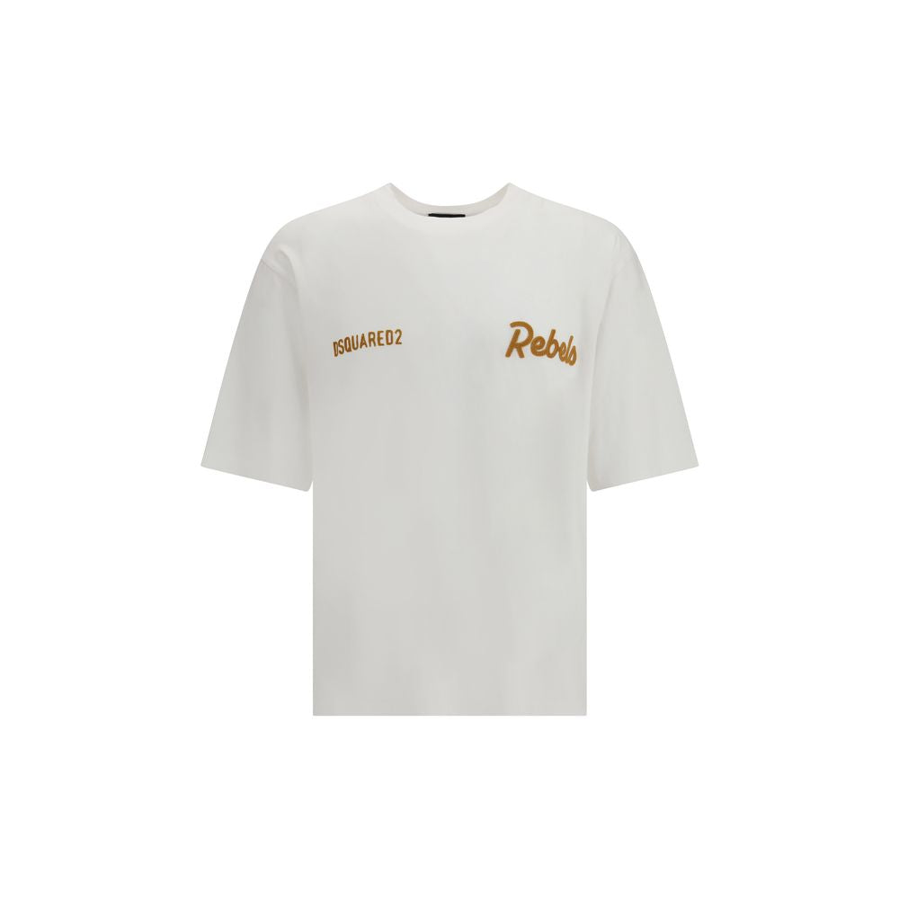 Dsquared² White Cotton T-Shirt-1