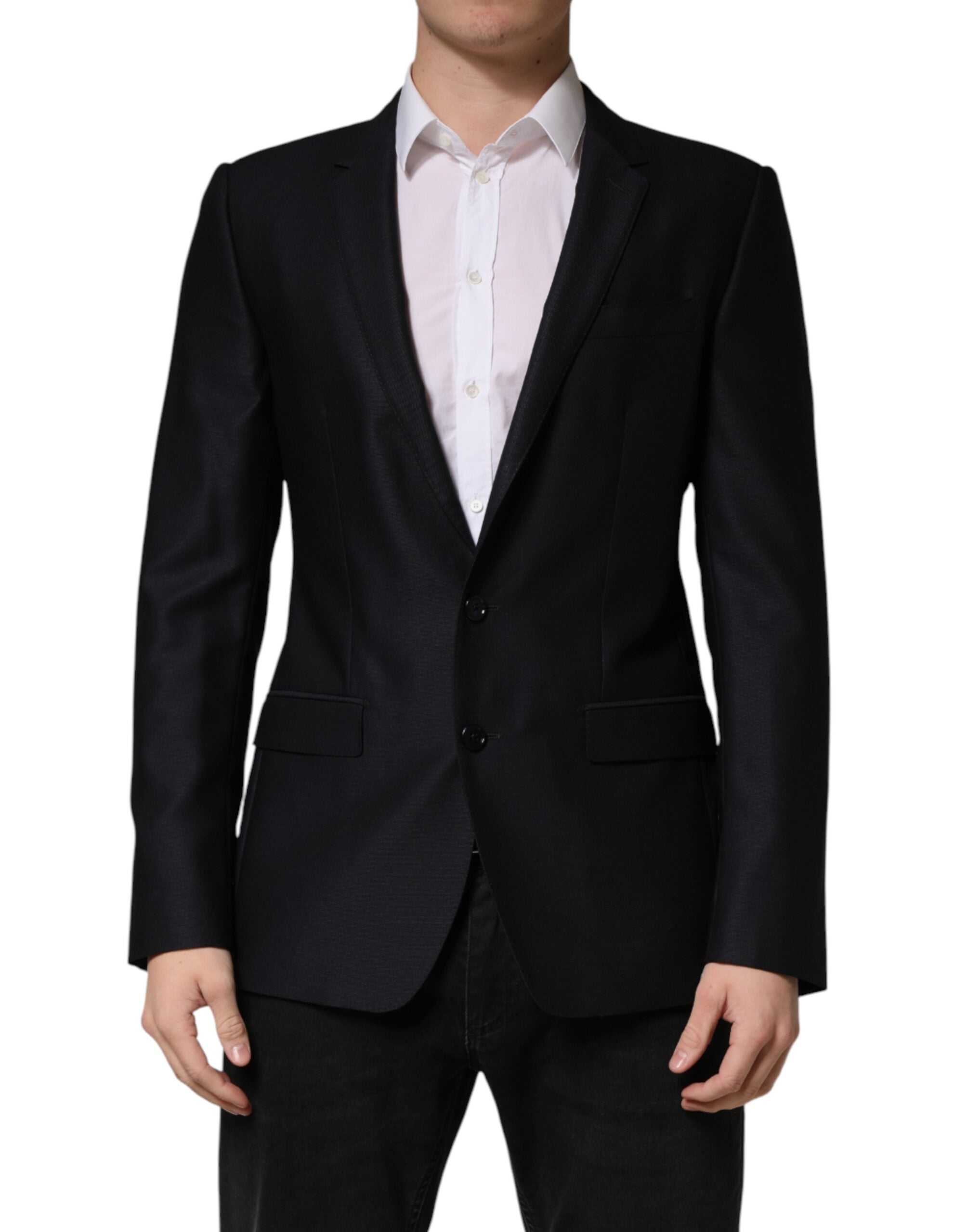 Dolce & Gabbana Black MARTINI Blazer with Single-Breasted Fastening-2