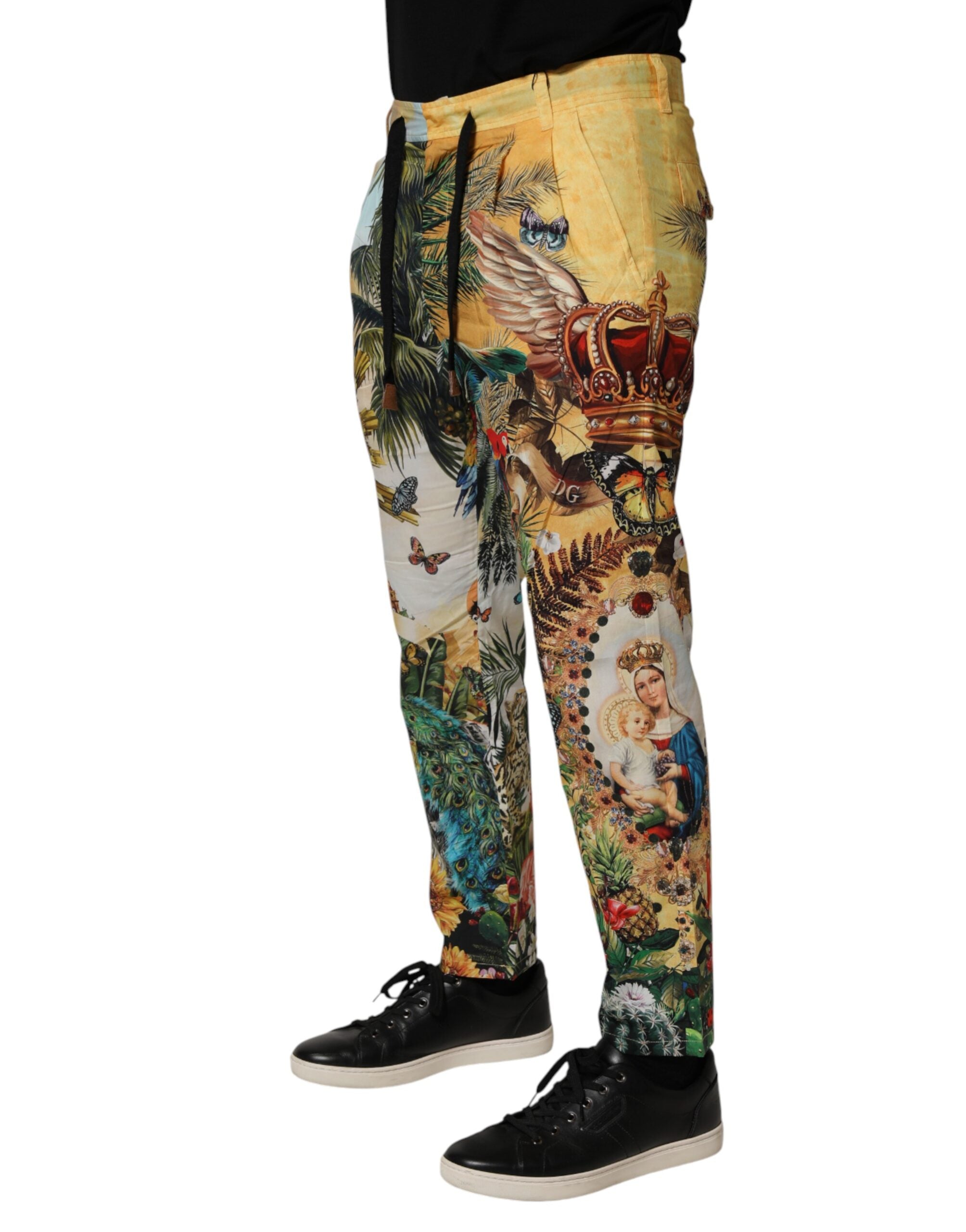 Dolce & Gabbana Multicolor Tropical King Lounge Pants-3