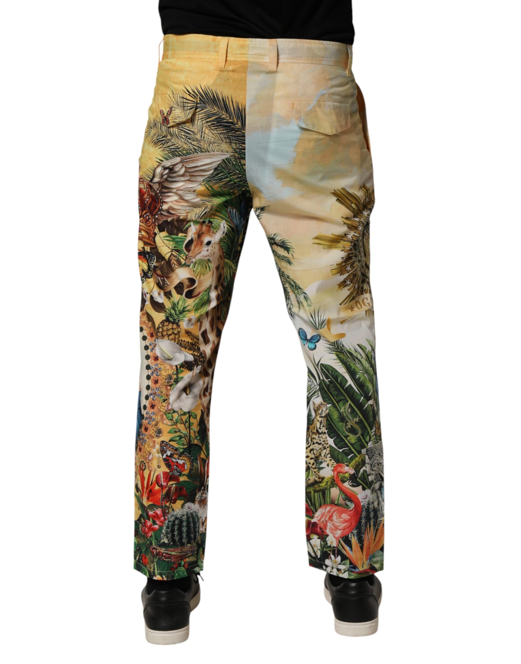 Dolce & Gabbana Multicolor Tropical King Lounge Pants-4